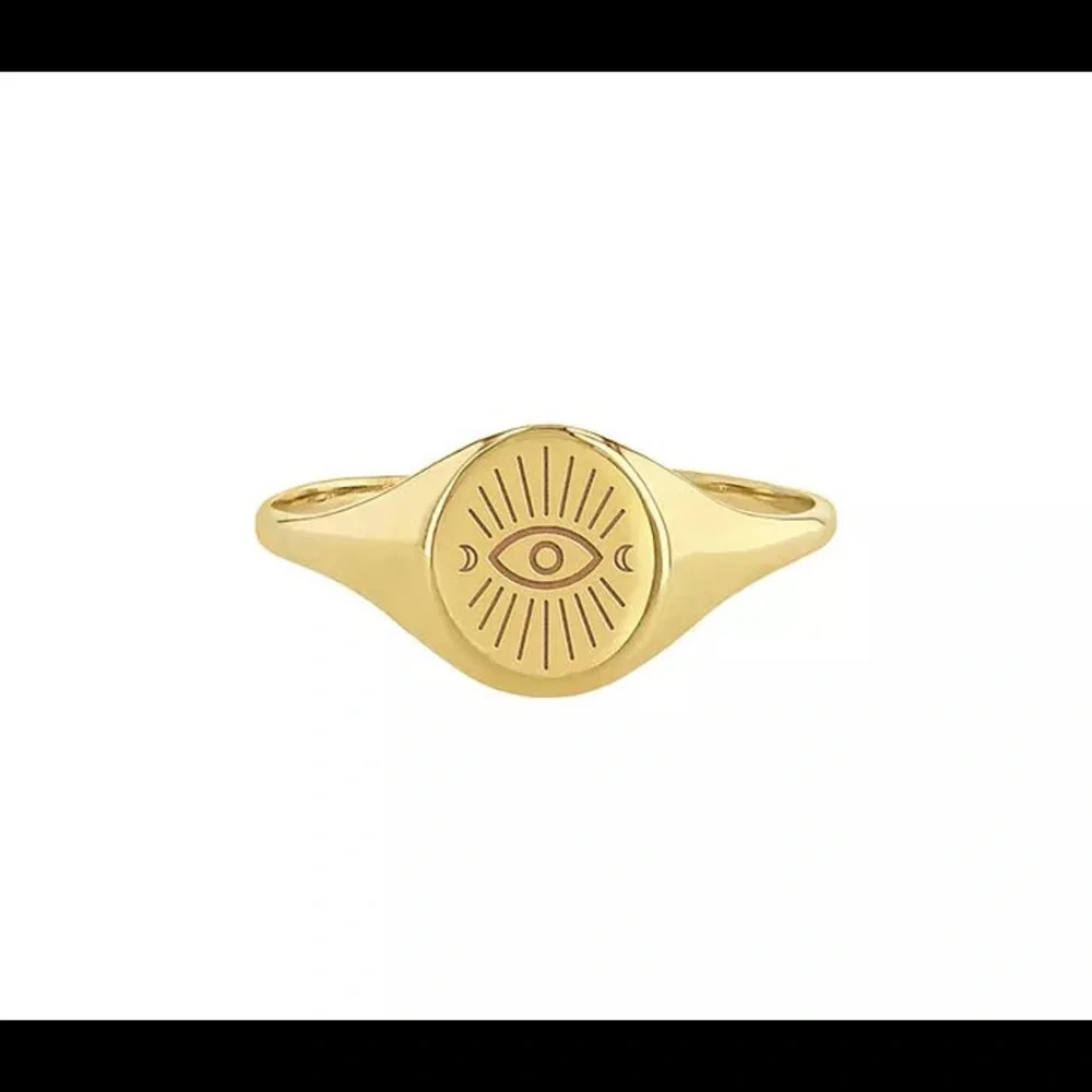 Evil Eye Signet Ring | Kindred Row & Inner Eye Ceramic Dish | Goddess Provisions - Picture 8 of 10